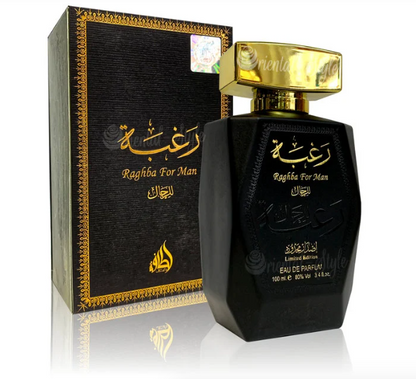 Raghba For Man Eau de Parfum 100ml by Lattafa Perfume Spray