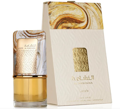 Lattafa Al Nashama Eau de Parfum Spray for Unisex, 3.4 Ounce