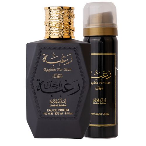 Raghba For Man Eau de Parfum 100ml by Lattafa Perfume Spray