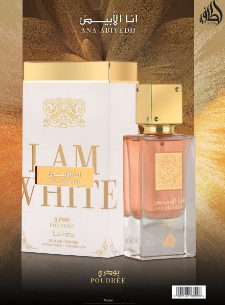 Ana Abiyedh Poudree Eau de Parfum 60ml , Unisex by Lattafa Perfume Spray