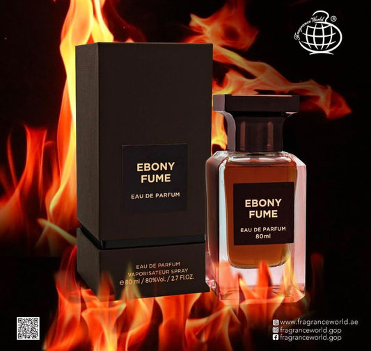 Ebony fume eau de parfum 80ml by fragrance world - Unisex