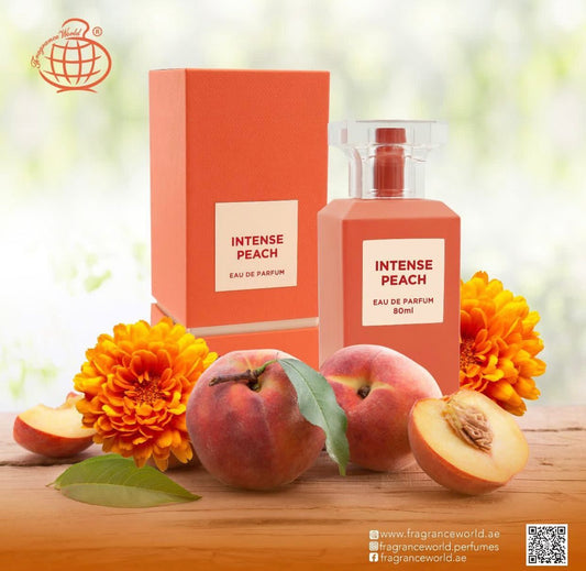 Intense Peach EDP Perfume By Fragrance World 80 ML:🥇High End Niche Fragrance🥇