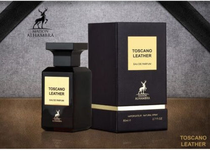 Toscano Leather 80ml EDP | Eau De Parfum | Perfume For Women And Men By Maison Alhambra