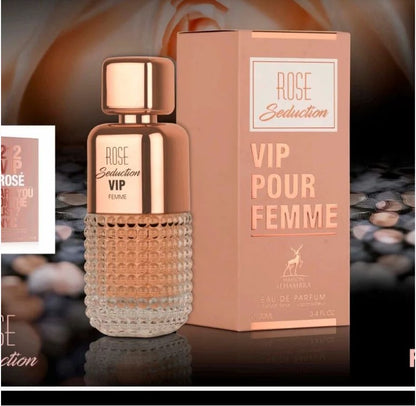 Rose Seduction VIP Pour Femme Eau De Parfum 100ml by MAISON ALHAMBRA